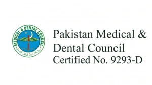 PMDC Certified with number for Dr.  Muhammad Usman Farooqui